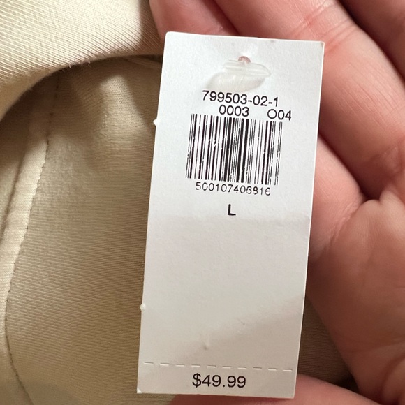 Old Navy Light Cream Half Zip Large Pullover Sweatshirt - Picture 3 of 12